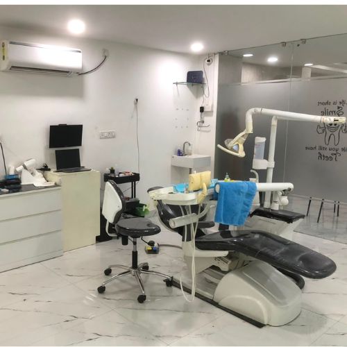 Comfortable waiting lounge at V Dental Care
