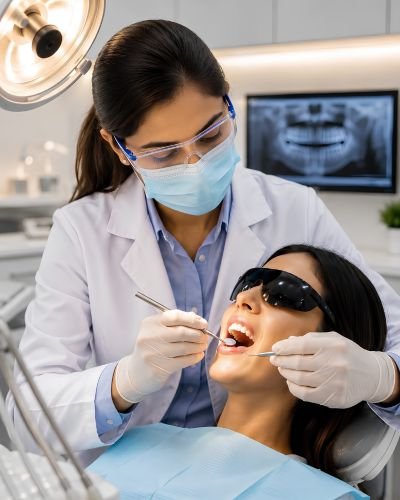 Modern dental clinic for root canal treatment